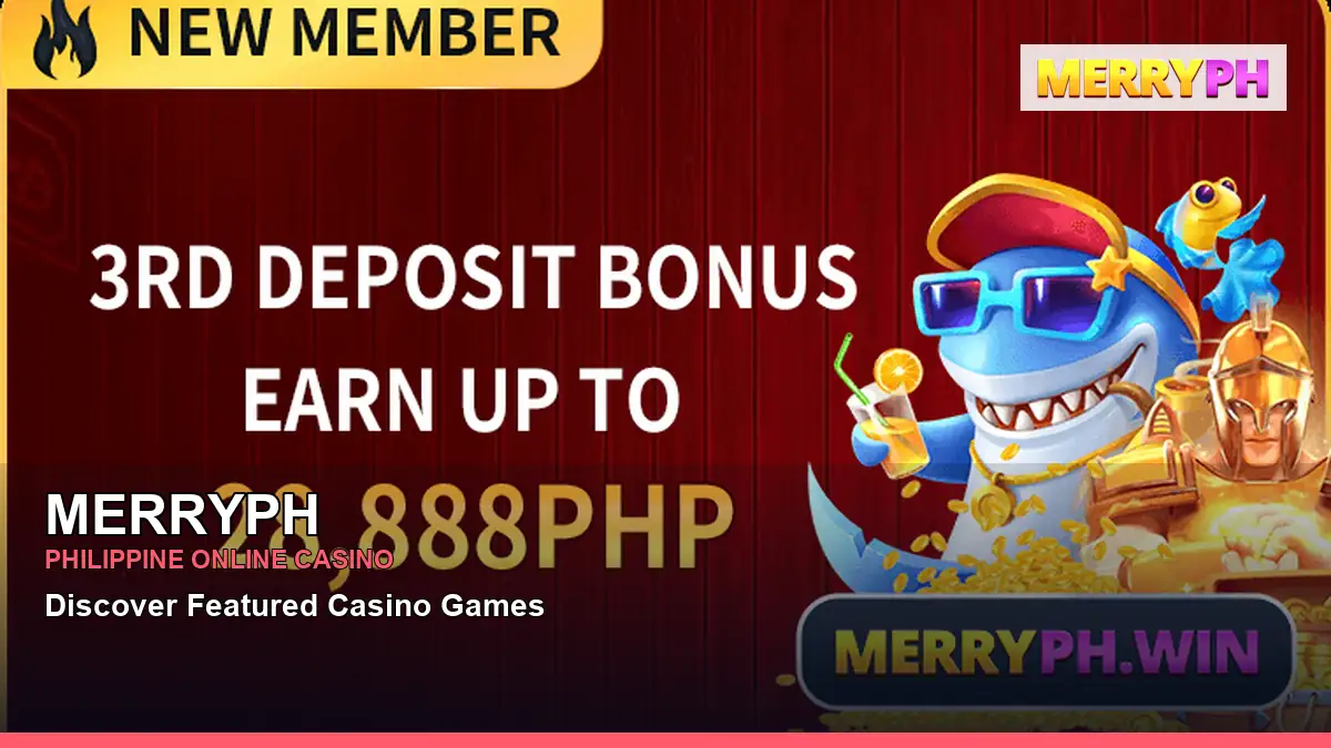 MERRYPH mobile casino games and rewards overview for Philippine players with featured game highlights